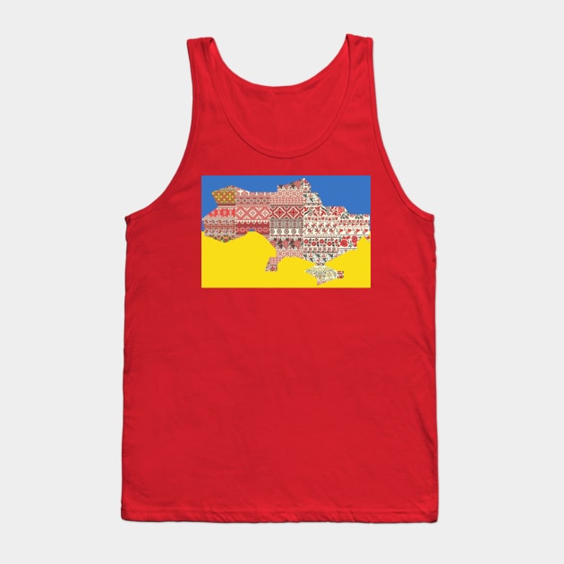 Ukrainian map Tank Top by tashashimaa